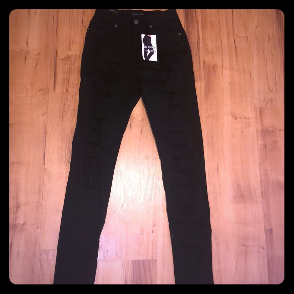 Ripped black jeans